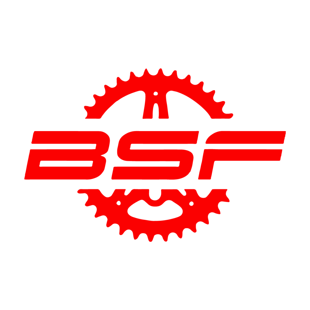 Imagen del logotipo de la marca bsf (bicicletas santa fe). Bicicletería